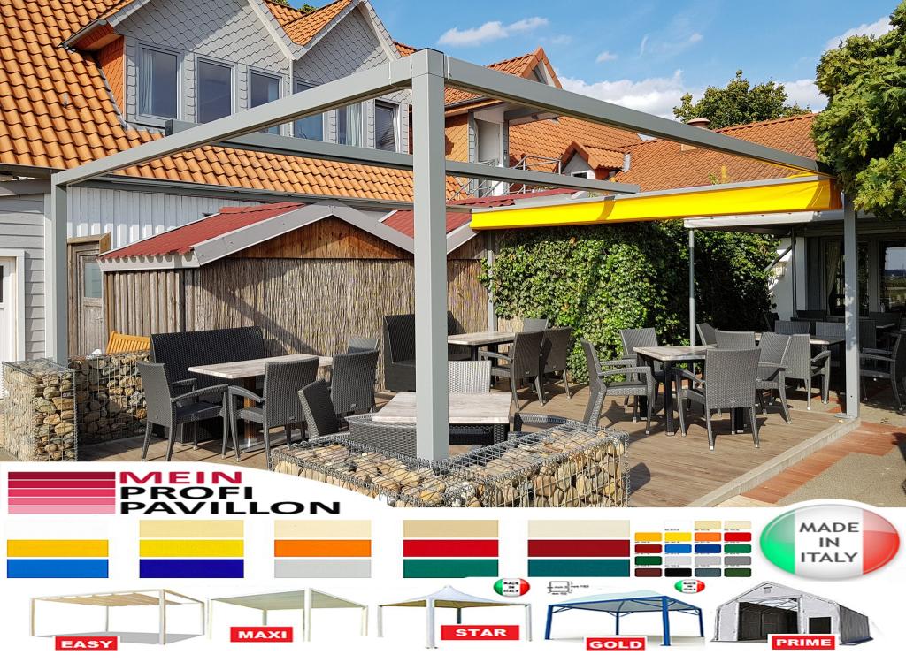 Pergola 3x3 Pavillon Zelt Restaurant Personalisierte Farbe Stahl Pvc