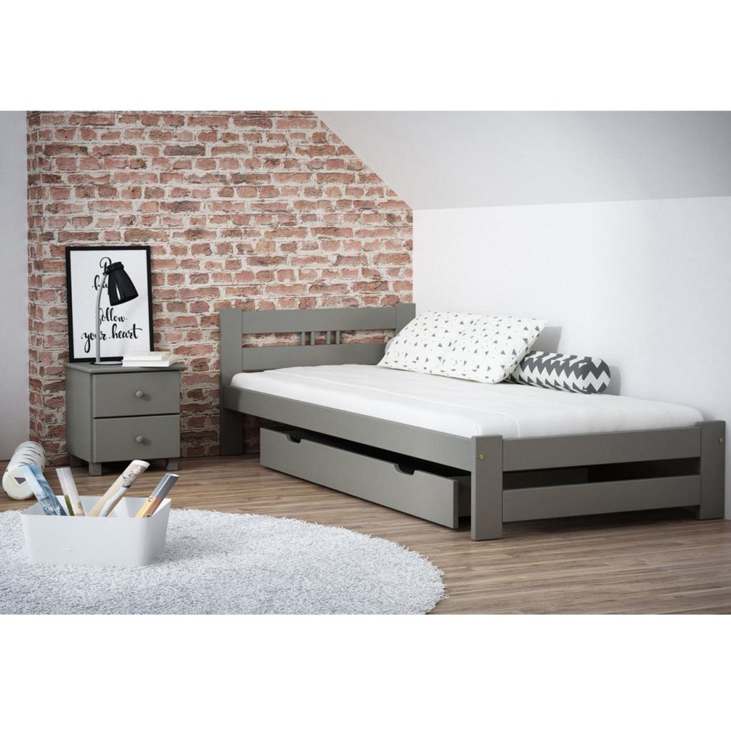 Set Kinderzimmer Kieferbett Grau Bett Bettkasten 90x200 Grau Weiss Kiefernholz Sc In Https Www Ebay De Itm 192583574992 Mobel Und Haushalt Kleinanzeigen