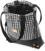 Praktische Damentasche Beutel - Tasche Einkaufstasche mit Hahnentritt - Muster R
