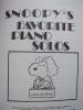 SNOOPY & SCHÖDER & CHARLY BROWN - PEANUTS-MUSIKHEFTE