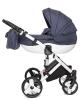 Kombi-Kinderwagen 2in1 Kinderbuggy Materialtasche ALFA SILVER Neu Alu Komplett S
