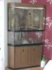 Eckterrarium/ Palludarium mit Unterschrank H175xB107xT68 cm