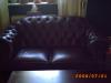 Couchgarnitur im Kolonialstil,  2-sitzige Couch und 2 Sessel