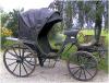 Historische Viktoria Kutsche mit Lederverdeck