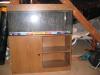 Aquarium komplett mit Schrank,  Abdeckung und Beleuchtung