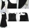 Schwarzes - und Schwarz-Weißes Abendkleid/ Ballkleid