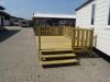 Große Holz Terrasse für mobilheime wohnwagen dauercamper