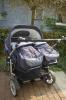 Teutonia Team Alu S4 Zwillingskinderwagen /  Zwillingswagen marine