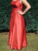 wunderschönes Brautkleid,  rot,  Grüße 42/ 44,  bodenlang,  A-Linie,  Träger,  wie neu 