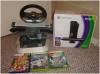 Xbox360 4GB mit Kinect Sensor Lenkrad, Pedalen und Spielen