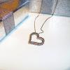 Herz Anhänger mit Brillianten 0, 40 ct und Kette in Gold