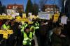 Demonstration gegen Fluglärm in Eichwalde