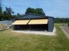 Blechgarage Garage Doppeltgarage Metallgarage,  7x6 m mit Aufbau Anthrazitgrau
