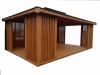 GARTENHAUS GARTENLAUBE KLEBEDACH HOLZ MIELNO BITUMENSCHINDELN 6x4m