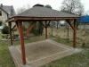 PERGOLEN GARTENHAUS GARTENLAUBE KLEBEDACH HOLZ BITUMENSCHINDELN 3,  5x4,  5m