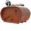 Fass-Sauna,  Saunafass,  Sauna Oval aus Fichtenholz