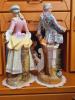 Rarytas-Antique Große Porzellan Set-Gärtner und Dame-H:ca.50 cm,  Blaue Schwertem