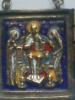 Triptych Ikone Reiseikone Bronze russisch original aus dem 20. Jahrhundert Tript