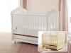 Süßes Retro Babybett mit Schaukelmechanismus Sofia