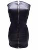Leder Kleid schwarz mit Reißverschluss! Gr. 34-36 Länge ca.70cm