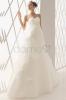 A Linie Organza trägerloses ärmelloses Brautkleid -Dameo.de