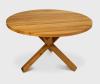 COLIN EICHENTISCH COUCHTISCH RUNDE TISCHPLATTE LACKIERT MASSIVHOLZ 120x120x75cm