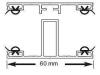 Alu Verlegesystem für 16mm PC Stegplatten