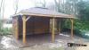 3-ECK HOLZGARTENLAUBE BERLIN AUS KIEFER/  FICHTENHOLZ KLEBEDACH HOLZHAUS 5x4m
