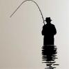 Wandtattoo Angler 