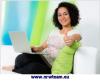 Heimarbeit am PC,  Online-Job im Home Office,  Bürotätigkeit als Heimarbeit