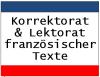 Korrektur /  Korrekturlesen /  Korrektorat /  Lektorat französischer Texte durch Mu