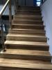 STUFE 85x24(+4)x4cm +SETZSTUFEN FALTTREPPE TREPPENSTUFEN HOLZBELEG ESCHE GEBEIZT