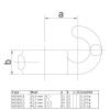 Rohrverbinder Stellring Mit Haken 21,  3-60,  3 mm Feuerverzinkter Galvanisierter
