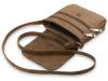 klassische Schultertasche Messengertasche kleine Damentasche braun