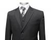 Elegante Muga Herren Anzug+Weste Gr.44 bis 58 Schwarz Neu