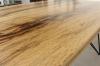 COUCHTISCH MASSIVHOLZ SCHWARZ STAHL HANDGEMACHT EPOXIDHARZ