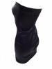 Leder Kleid schwarz mit Reißverschluss! Gr. 34-36 Länge ca.70cm
