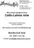 Cello-Lehrer/ in in Saarbrücken gesucht